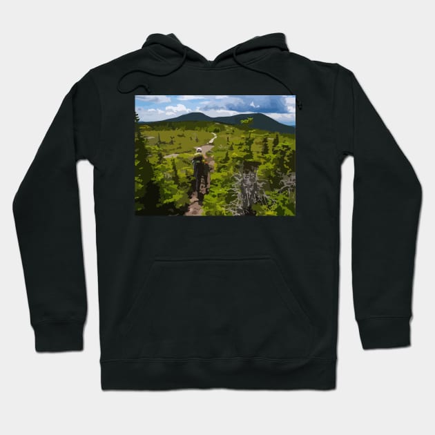 Appalachian Trail Painting Hoodie by gktb